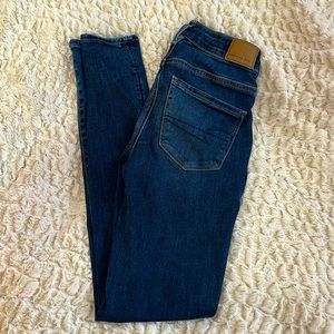 Dark Wash American Eagle Skinny Jeans